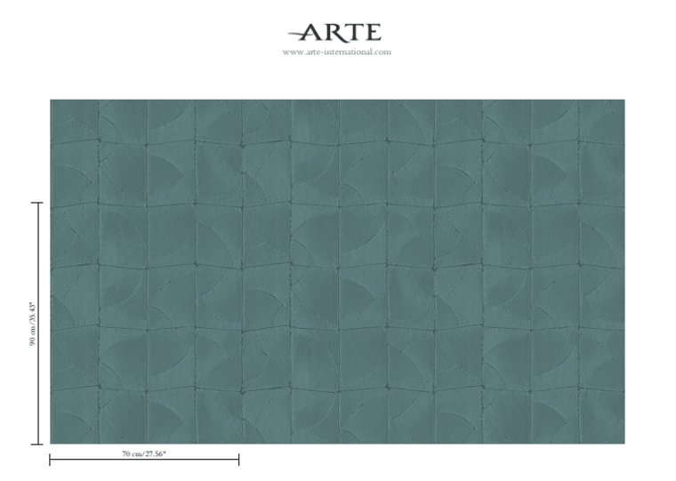 ARTE Atlas Behang Petrol 64530 - LAB COLOUR THE WORLD