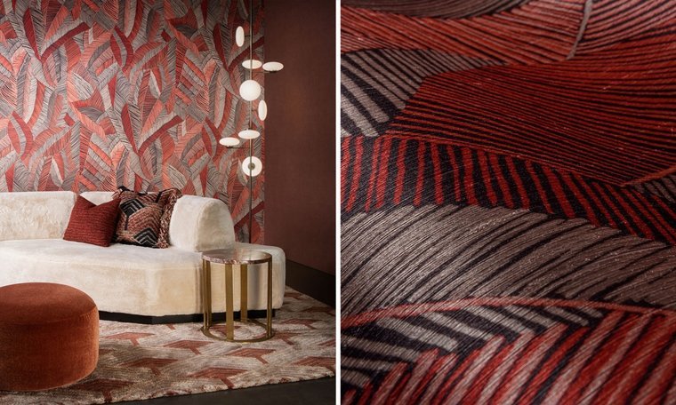 ARTE Chintz Behang Crimson 73101 - LAB COLOUR THE WORLD