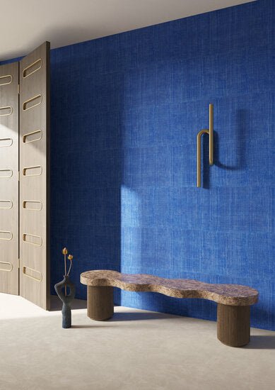 ARTE Katan Silk Behang Indigo 11516 - LAB COLOUR THE WORLD