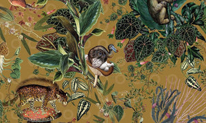 ARTE Moooi Menagerie of Extinct Animals Behang Curry MO2074 - LAB COLOUR THE WORLD