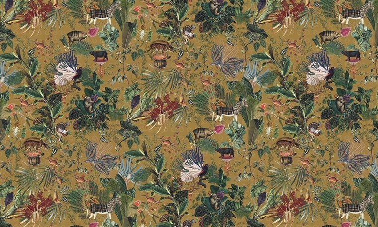ARTE Moooi Menagerie of Extinct Animals Behang Curry MO2074 - LAB COLOUR THE WORLD