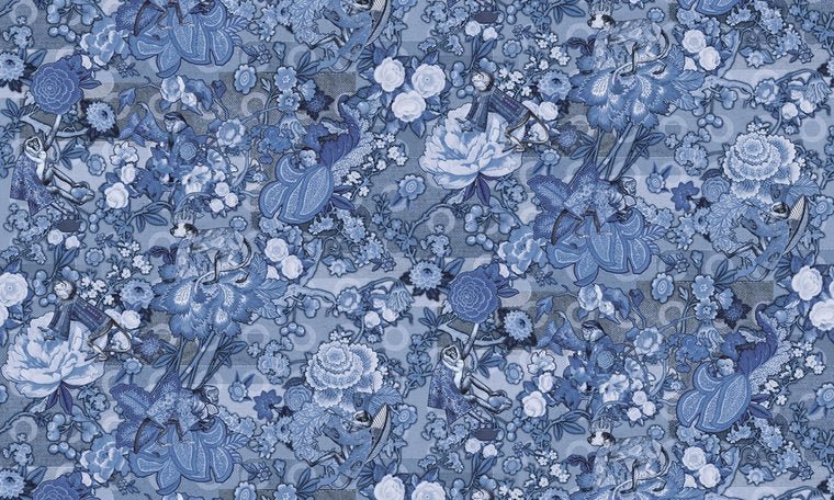 ARTE Moooi Rendezvous Tokyo Blue Behang MO3012 - LAB COLOUR THE WORLD