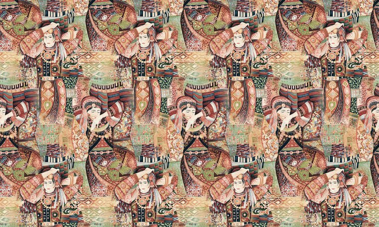 ARTE Odisha Dance Behang 97641 - LAB COLOUR THE WORLD