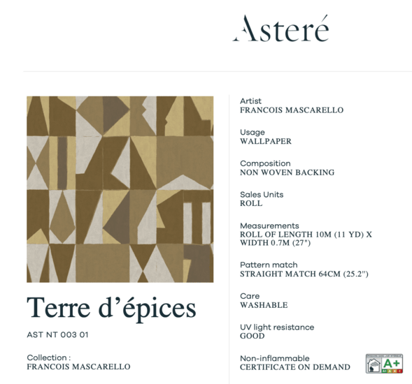 Asteré Alphabet Behang AST_NT_003_01 - LAB COLOUR THE WORLD