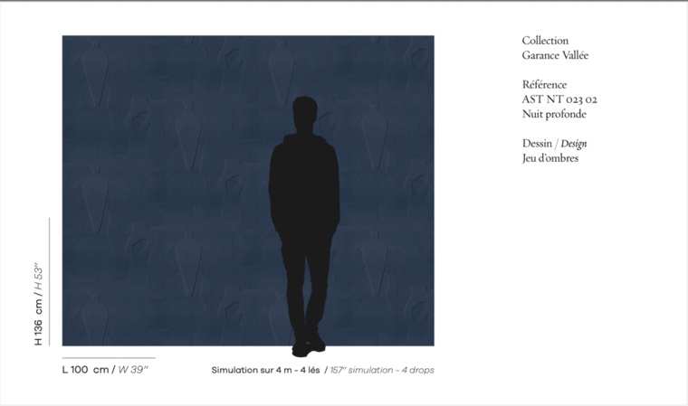 Asteré Jeu D'Ombres Behang AST_NT_023_02 - LAB COLOUR THE WORLD