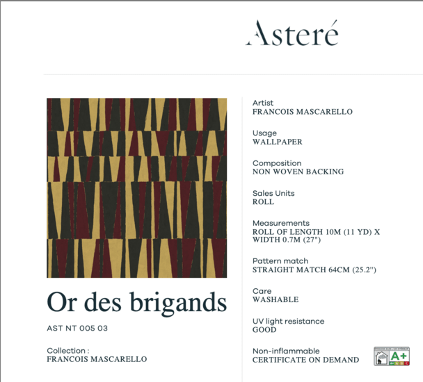 Asteré Lit de Parade Behang AST_NT_005_03 - LAB COLOUR THE WORLD