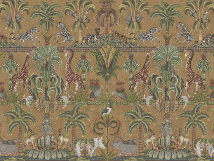 Cole & Son Afrika Kingdom Behang Metallic Bronze 119/5025 - LAB COLOUR THE WORLD