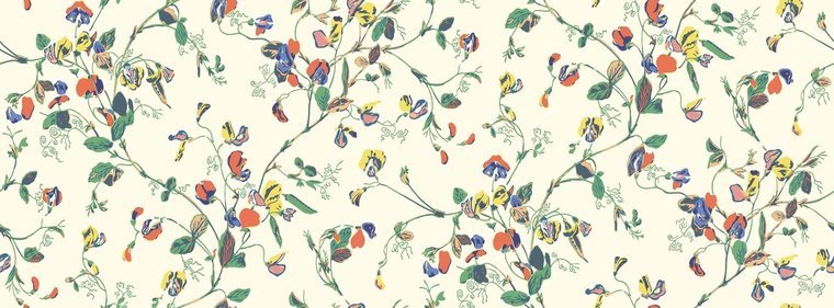 Cole & Son Botanical ~Botanica~ Sweet Pea behang 115/11032 - LAB COLOUR THE WORLD
