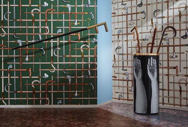 Cole & Son Fornasetti Selection Bastoni behang 114/14027 - LAB COLOUR THE WORLD