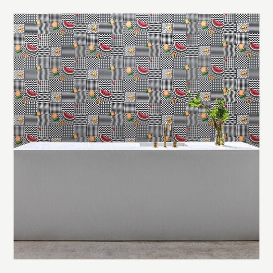 Cole & Son Fornasetti Senza Tempo II Frutta e Geometrico behang 123/6028 - LAB COLOUR THE WORLD