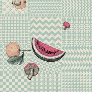 Cole & Son Fornasetti Senza Tempo II Frutta e Geometrico behang 123/6029 - LAB COLOUR THE WORLD