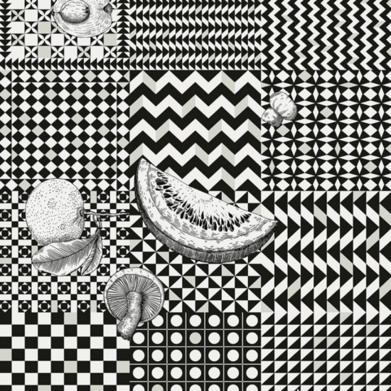 Cole & Son Fornasetti Senza Tempo II Frutta e Geometrico behang 123/6030 - LAB COLOUR THE WORLD