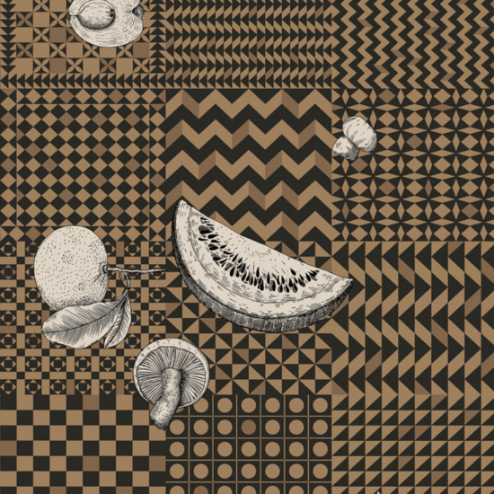 Cole & Son Fornasetti Senza Tempo II Frutta e Geometrico behang 123/6031 - LAB COLOUR THE WORLD