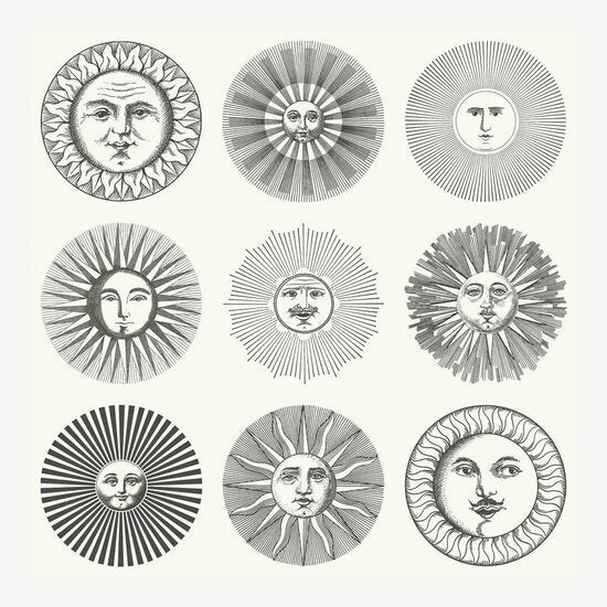 Cole & Son Fornasetti Senza Tempo II Soli behang 123/1001 - LAB COLOUR THE WORLD