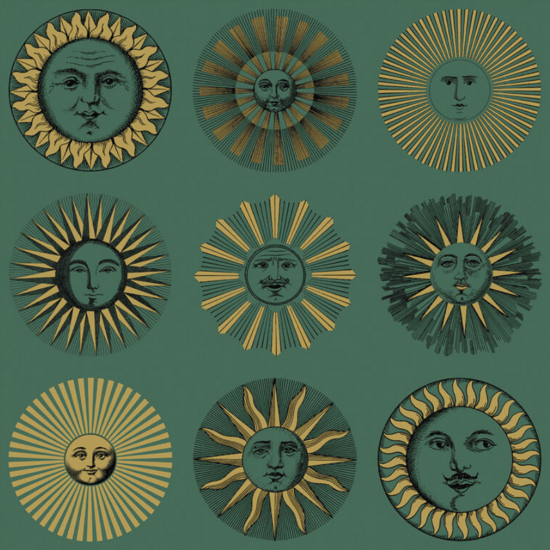 Cole & Son Fornasetti Senza Tempo II Soli behang 123/1005 - LAB COLOUR THE WORLD
