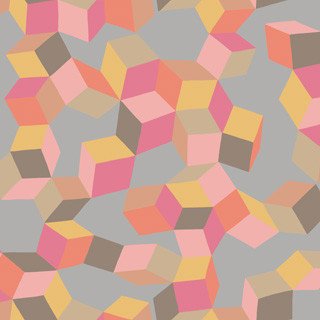 Cole & Son Geometric II Puzzle behang 105/2010 - LAB COLOUR THE WORLD