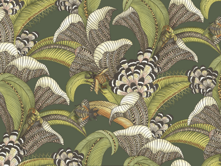 Cole & Son Hoopoe Leaves Behang 119/1003 - LAB COLOUR THE WORLD