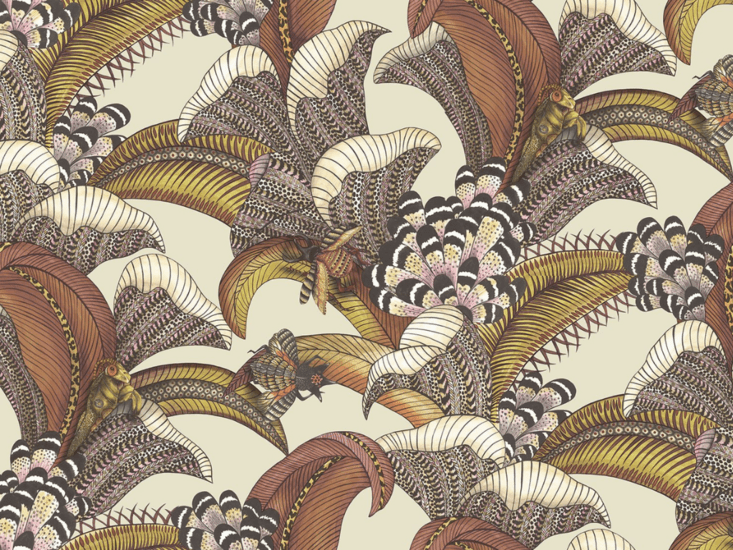 Cole & Son Hoopoe Leaves Behang 119/1004 - LAB COLOUR THE WORLD
