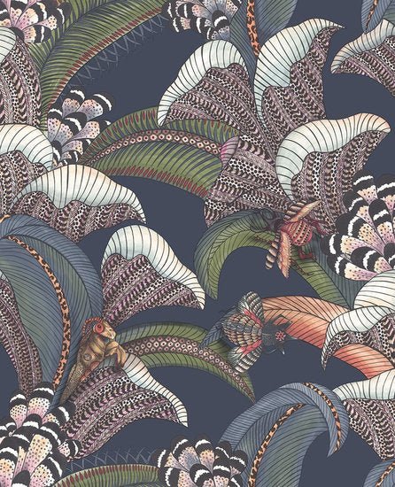 Cole & Son Hoopoe Leaves Behang 119/1006 - LAB COLOUR THE WORLD