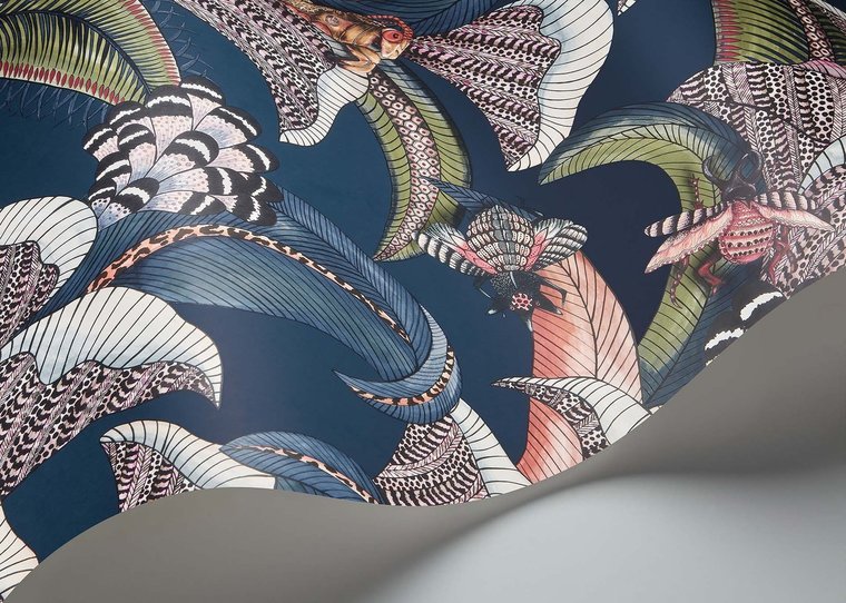 Cole & Son Hoopoe Leaves Behang 119/1006 - LAB COLOUR THE WORLD