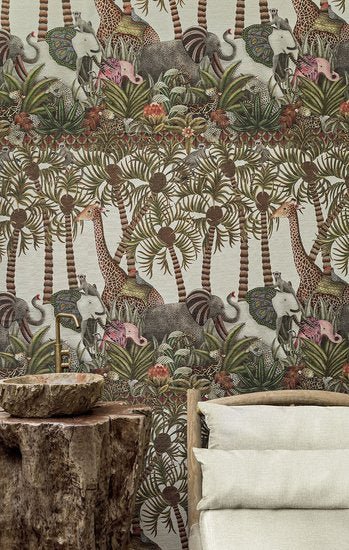 Cole & Son Letaba March Grasscloth Behang 119/11047 - LAB COLOUR THE WORLD