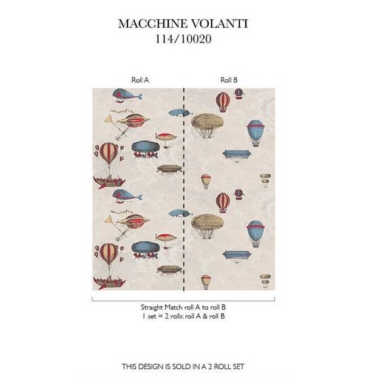 Cole & Son Macchine Volanti behang 114/10020 - LAB COLOUR THE WORLD