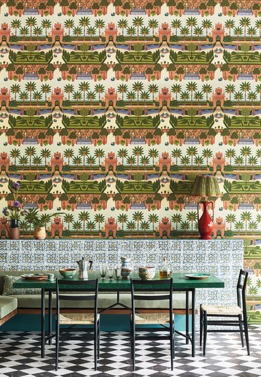 Cole & Son Seville Alcazar Gardens behang 117/7020 - LAB COLOUR THE WORLD