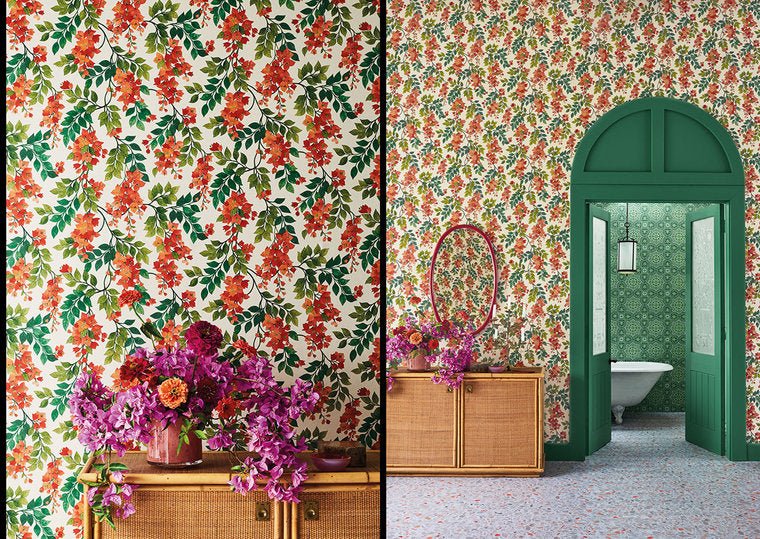 Cole & Son Seville Bougainvillea behang 117/6016 - LAB COLOUR THE WORLD
