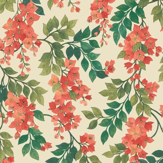 Cole & Son Seville Bougainvillea behang 117/6016 - LAB COLOUR THE WORLD