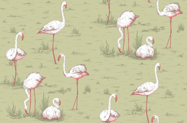 Cole & Son The Contemporary Selection Flamingos behang 112/11038 - LAB COLOUR THE WORLD