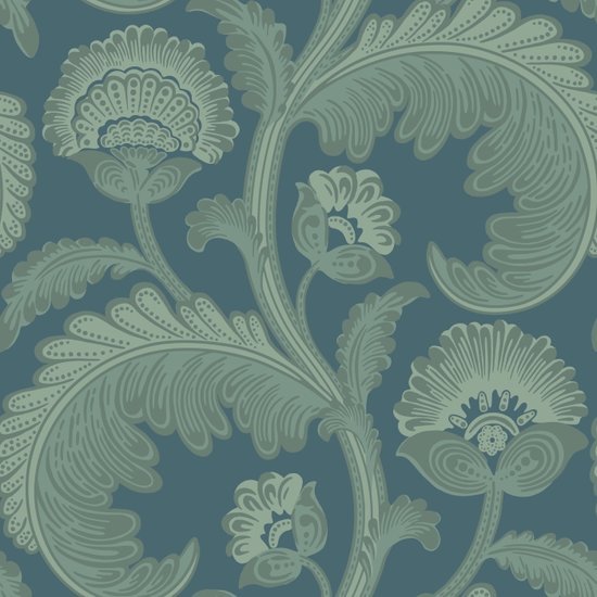 Cole & Son The Pearwood Collection Fanfare Flock behang 116/7026 - LAB COLOUR THE WORLD