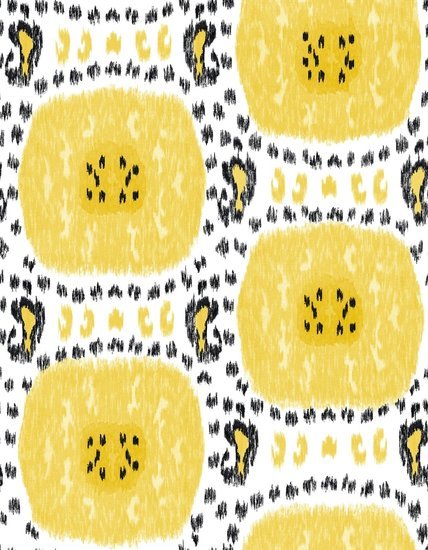 Gaston y Daniela Behang Ikat Gran Sol Amarillo GDW5448_001 - LAB COLOUR THE WORLD