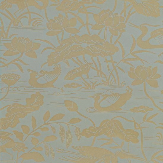GP & J Baker Heron & Lotus Flower Behang BW45089/5 - LAB COLOUR THE WORLD