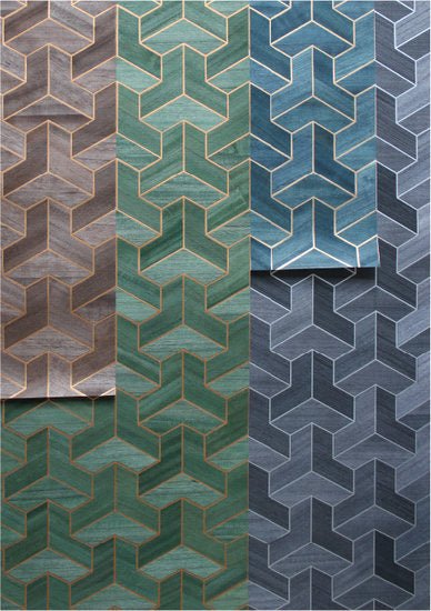 Greenland Cube Weave Behang T80-4 - LAB COLOUR THE WORLD