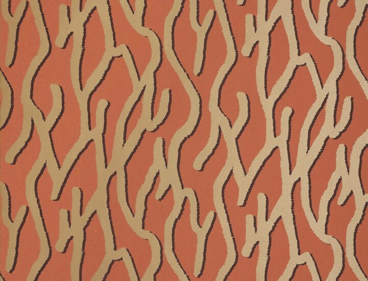 Jim Thompson Pacific Coral Behang Coral Red JT021071006 - LAB COLOUR THE WORLD