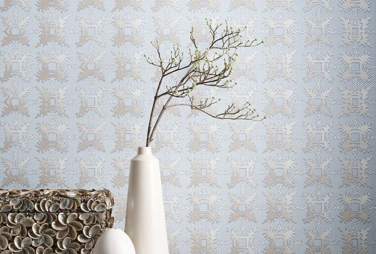 Jim Thompson Snowflake Behang Sunlight JT021068004 - LAB COLOUR THE WORLD