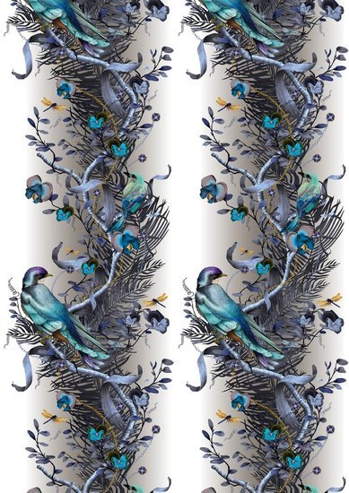 Kit Miles Birds In Chains Behang W-BIC-BGO-ENF - LAB COLOUR THE WORLD