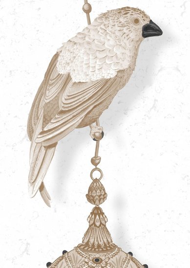 Kit Miles Pendants and Ornamental Birds Behang W-POB-STO-ENF - LAB COLOUR THE WORLD