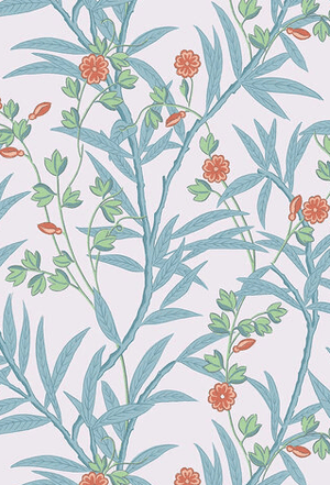 Little Greene Bamboo Floral Behang 0267BAHEATZ - LAB COLOUR THE WORLD