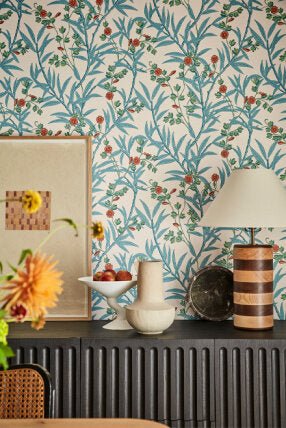 Little Greene Bamboo Floral Behang 0267BAHEATZ - LAB COLOUR THE WORLD