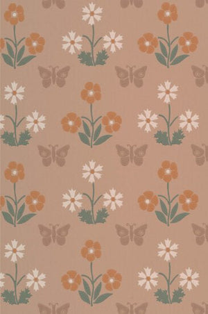Little Greene Burges Butterfly Behang 0267BUMASQU - LAB COLOUR THE WORLD