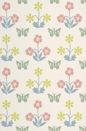 Little Greene Burges Butterfly Behang 0267BUSLAKE - LAB COLOUR THE WORLD