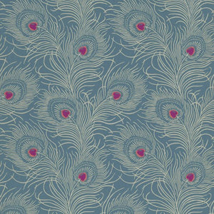 Little Greene Carlton House Terrace Behang 0256CTBLUEP - LAB COLOUR THE WORLD