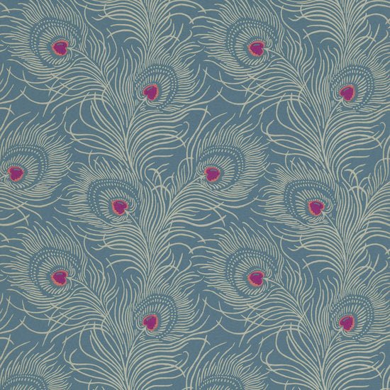 Little Greene Carlton House Terrace Behang 0256CTBLUEP - LAB COLOUR THE WORLD