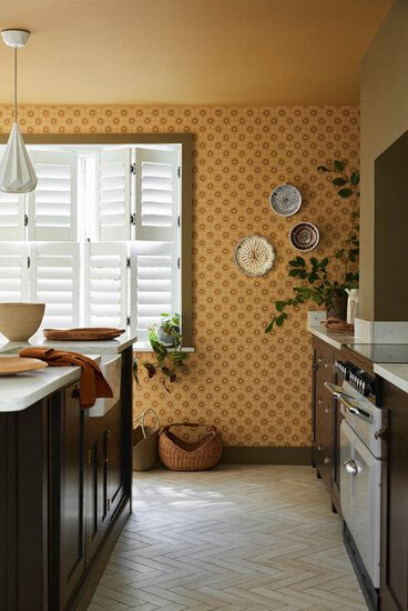Little Greene Ditsy Block Behang 0267DIBOMBO - LAB COLOUR THE WORLD