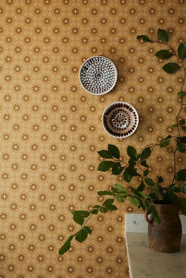Little Greene Ditsy Block Behang 0267DICARMI - LAB COLOUR THE WORLD