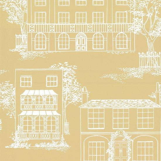 Little Greene Hampstead Behang 0271HAYELLOW - LAB COLOUR THE WORLD