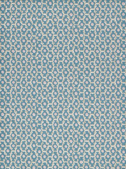 Little Greene Moy Behang 0260MOBLUEZ - LAB COLOUR THE WORLD