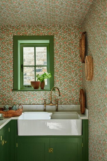 Little Greene Spring Flowers Behang 0267SPGARDE - LAB COLOUR THE WORLD