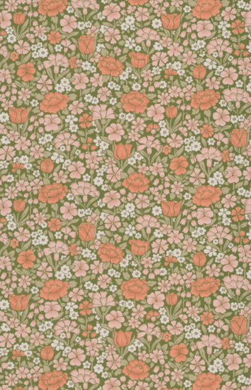 Little Greene Spring Flowers Behang 0267SPGARDE - LAB COLOUR THE WORLD